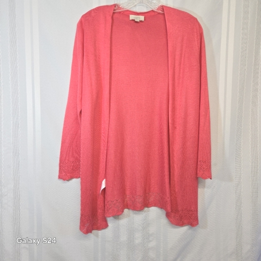 LOFT OUTLET WOMEN'S PINK CARDIGAN SIZE XS